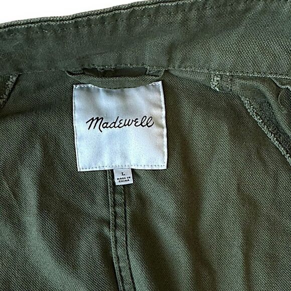 Madewell Northover Military Jacket – Desert Olive, Size Large - Picture 11 of 12